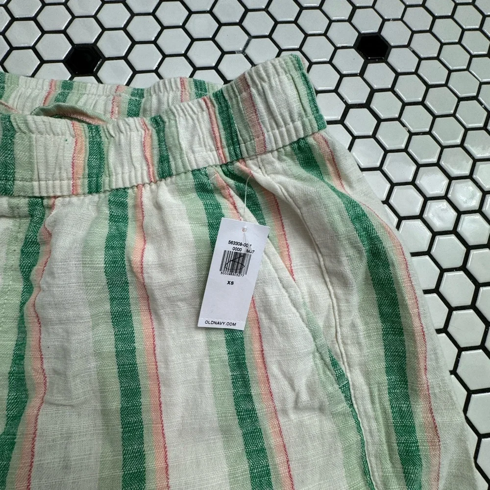 NWT old navy linen blend shorts size XS